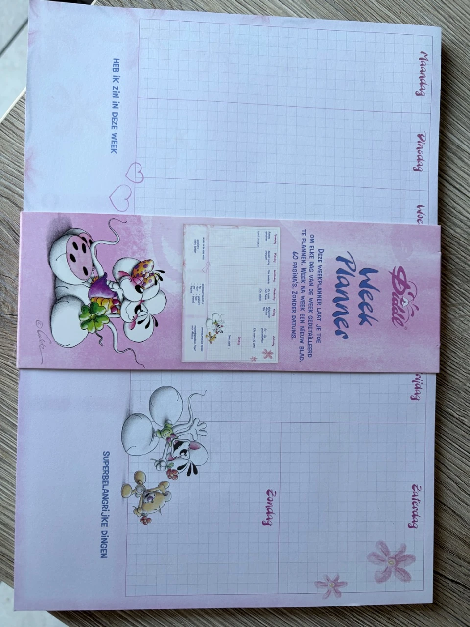 Week planner diddl